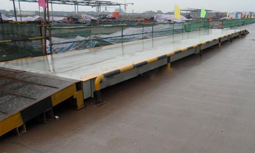 安徽黃山200噸電子地磅安裝調(diào)試完成！