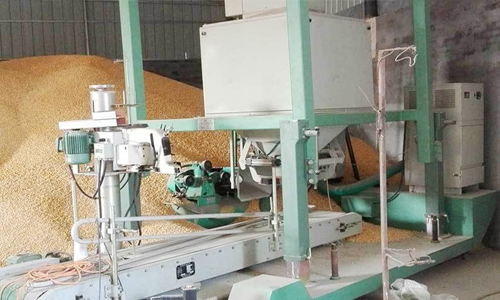 河南漯河糧食定量包裝秤安裝調(diào)試完成！